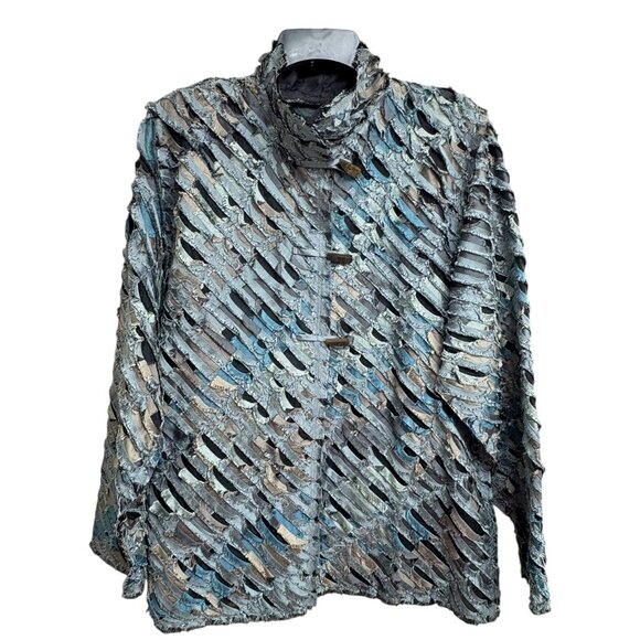 Vintage Tim Harding Art to Wear Layered Indian Silk Jacket - Picture 4 of 8